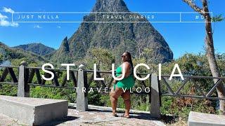 St. Lucia Travel Vlog | Breathtaking Mountain views, Drive In Volcano & more | Just Nella