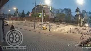 Жуткое ДТП на ул. Гагарина в Калининграде попало на видео. 15.11.22