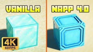 Vanilla vs NAPP 4.0 512x | Texture Comparison [ 4K 60FPS ]