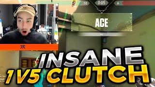 FNC Derke INSANE 1V5 ACE CLUTCH in RANKED GAME | VALORANT