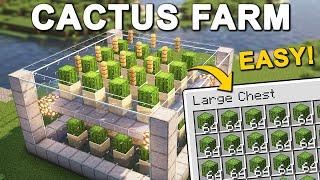The EASIEST Cactus Farm in Minecraft 1.20 (Tutorial)