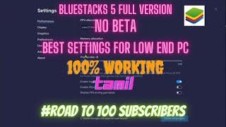 How to fix lags on Bluestacks 5 Original Version || Bluestacks 5 full version Lags Fix || Tamil ||