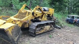 Using Hitachi UH07LC TD9 Payloader to level hill time lapse excavation Old Equipment