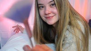 ASMR TUCKING YOU INTO BED ROLEPLAY FOR SLEEP! Brushing Your Hair, Liquid Sounds, Gentle Crinkles