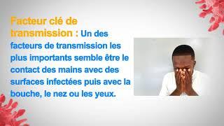 COVID 19, Modes de transmission Infographie  RDC