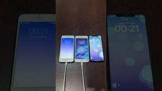 iPhone 6 Plus on iOS 9 vs iPhone 7 Plus on iOS 15 vs iPhone 11 Pro Max on iOS 17 boot up test#shorts