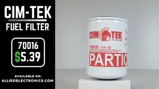 Cim-Tek 70016 Fuel Filter: 30 Micron 1 1/2" 16 UNF 1" Flow 400-30