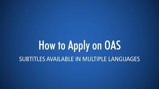 How To Apply (OAS) - George Brown College International