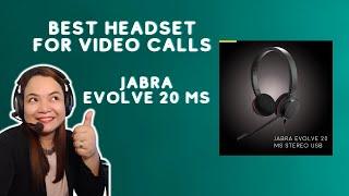 (2) Best Headset for Video Calls - Jabra Evolve 20 MS