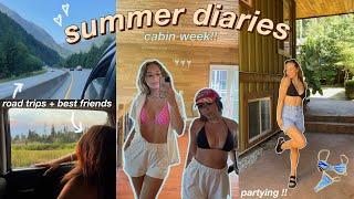 SUMMER VLOG: cabin days in my life with my best friends! parties, beach, & fun times