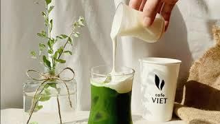 Matcha Macchiato - Cafe Viet - Ro Viet Cafe