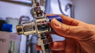 How to install a mixing valve