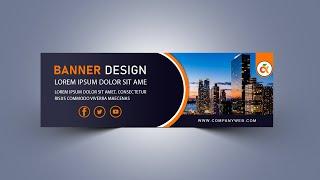 Professional Website Banner Design - Adobe Photoshop Tutorial