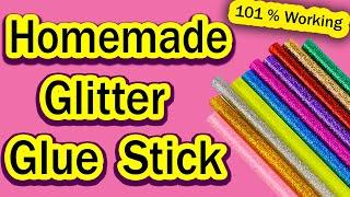 How to make Glitter Glue Stick | DIY Glitter Glue Stick | hania craft ideas |homemade glitter stick