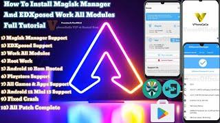 How To Install Magisk Manager & EDXposed Work All Modules in VphoneGaGa VIP 10 Rom Tutorial | 4K HD