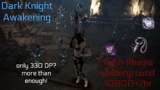 BDO | Gyfin Rhasia Underground Dark Knight Awakening 301AP Kutum Gearlet Showcase 10800+/hr (Lv2 LS)