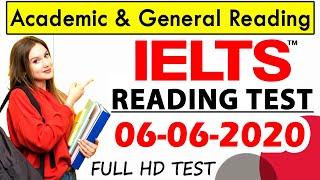 IELTS READING PRACTICE TEST 2020 WITH ANSWERS | 06-06-2020