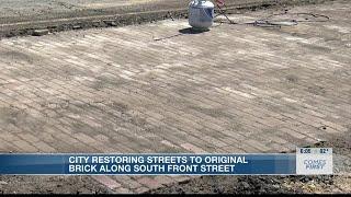 City restoring streets to original brick along South Front Street