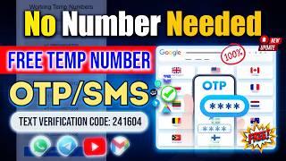 How to GET UNLIMITED SMS Verification CODES 2024 - 25 | Virtual Temp Numbers for OTP Verification