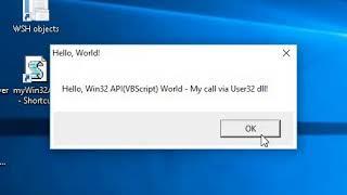 Windows API   VBScript Calling User32 DLL directly