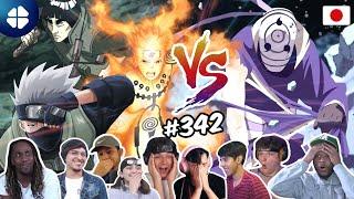 Kakashi, Naruto and Guy VS Tobi  Reaction Mashup Shippuden 342  [ナルト 疾風伝] [海外の反応]