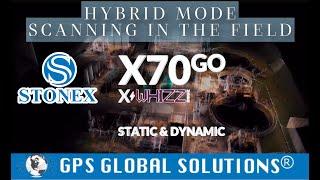 STONEX X70Go 3D SLAM - HYBRID MODE SCAN IN THE FIELD