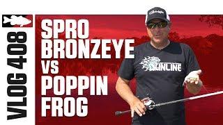 Dean Rojas Fishing the Spro Bronzeye Frog 65 and Poppin' Frog on the Mississippi - TW VLOG #408