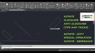 Topic 4.6 AutoCAD ROTATE Command Tips and Tricks