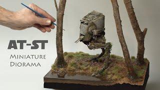 Abandoned AT-ST - Star Wars inspired Diorama