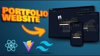 Build a Portfolio Website with React 19 & Tailwind CSS 4 | Full ReactJS and Tailwind CSS Tutorial