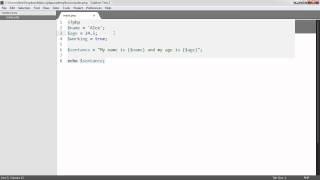 Learn PHP: Variables