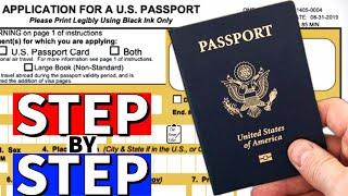 How To Apply For First US Passport 2025  