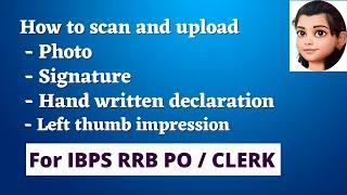 How to scan photo and sign for bank exams | IBPS/RRB/PO/CLERK |  Grow With Gayathri