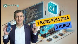  1 Kurs Fiyatına 3 Kurs Fırsatı!  En Çok Satan Arduino ile Robotik Kodlama + C# Kursu