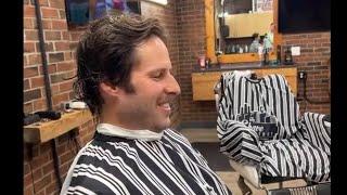 MC Barber is live!￼￼ beautiful classic razor, cut step-by-step