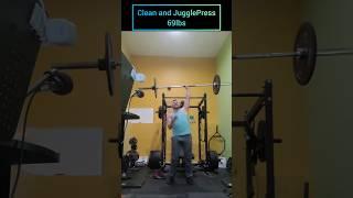 69 lb clean and JugglePress #juggling #lifting #shenanigans