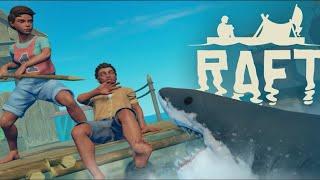 НАПАДЕНИЕ АКУЛЫ В RAFT! БОЙ С АКУЛОЙ!