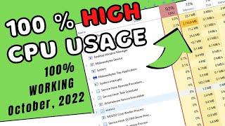 How to Fix 100% CPU Usage Windows 10 | Fix System interrupts 100 CPU | High CPU laptop | Boost FPS