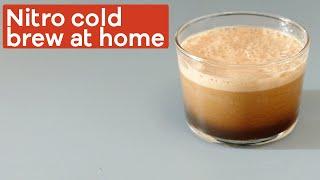 The trick to making nitro cold brew coffee at home