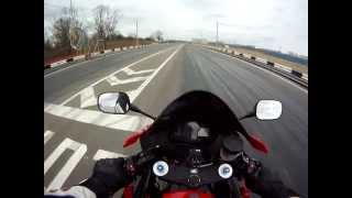 Разгон Honda CBR 600 RR до 200 км/ч