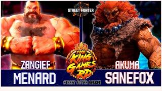 RANKED matches SF6 ▰ MENARD (ZANGIEF) VS SANEFOX (AKUMA) ▰ High Level Gameplay  streetfighter6