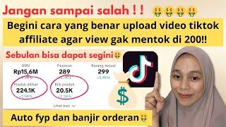 CARA UPLOAD VIDEO TIKTOK AFFILIATE AGAR FYP DAN BANJIR KOMISI! Terbaru 2024!