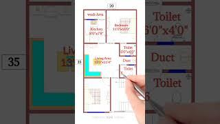 20x35 house plan