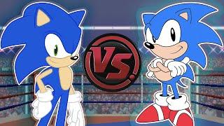 MODERN SONIC vs CLASSIC SONIC! (Sonic The Hedgehog Cartoon Rap Battle) | CARTOON RAP ATTACK!