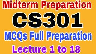 CS301 Midterm Preparation Spring 2023/2024||Cs301 Midterm Preparation 2023|Cs301 midterm preparation