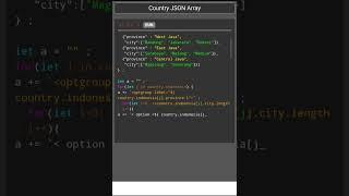 Select Option Country JSON Javascript.