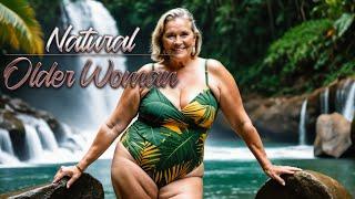 Natural Old Woman over 60 -  A Golden Years Adventure of Curvy Women Embracing Life's Magic