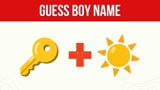 CAN YOU GUESS THE BOY NAME IN 10 SECONDS? | EMOJI PUZZLE | EMOJI CHALLENGE