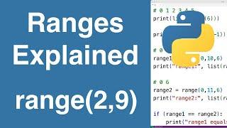 Using Ranges With range() | Python Tutorial