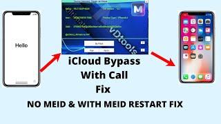 iCloud bypass with call fix tool for iPhones!MEID and No MEID supported.
